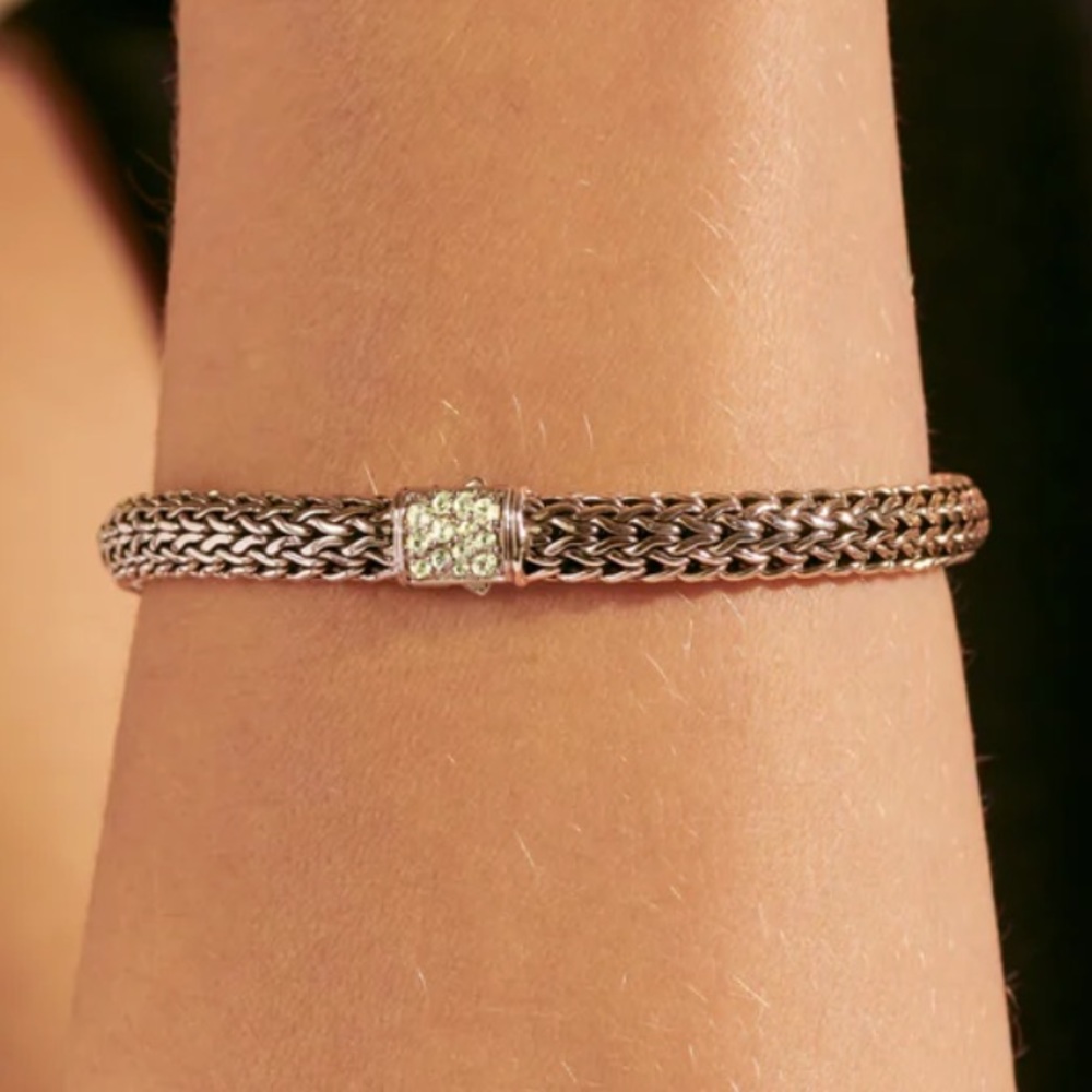 Authentic John Hardy Peridot Stone Bracelet